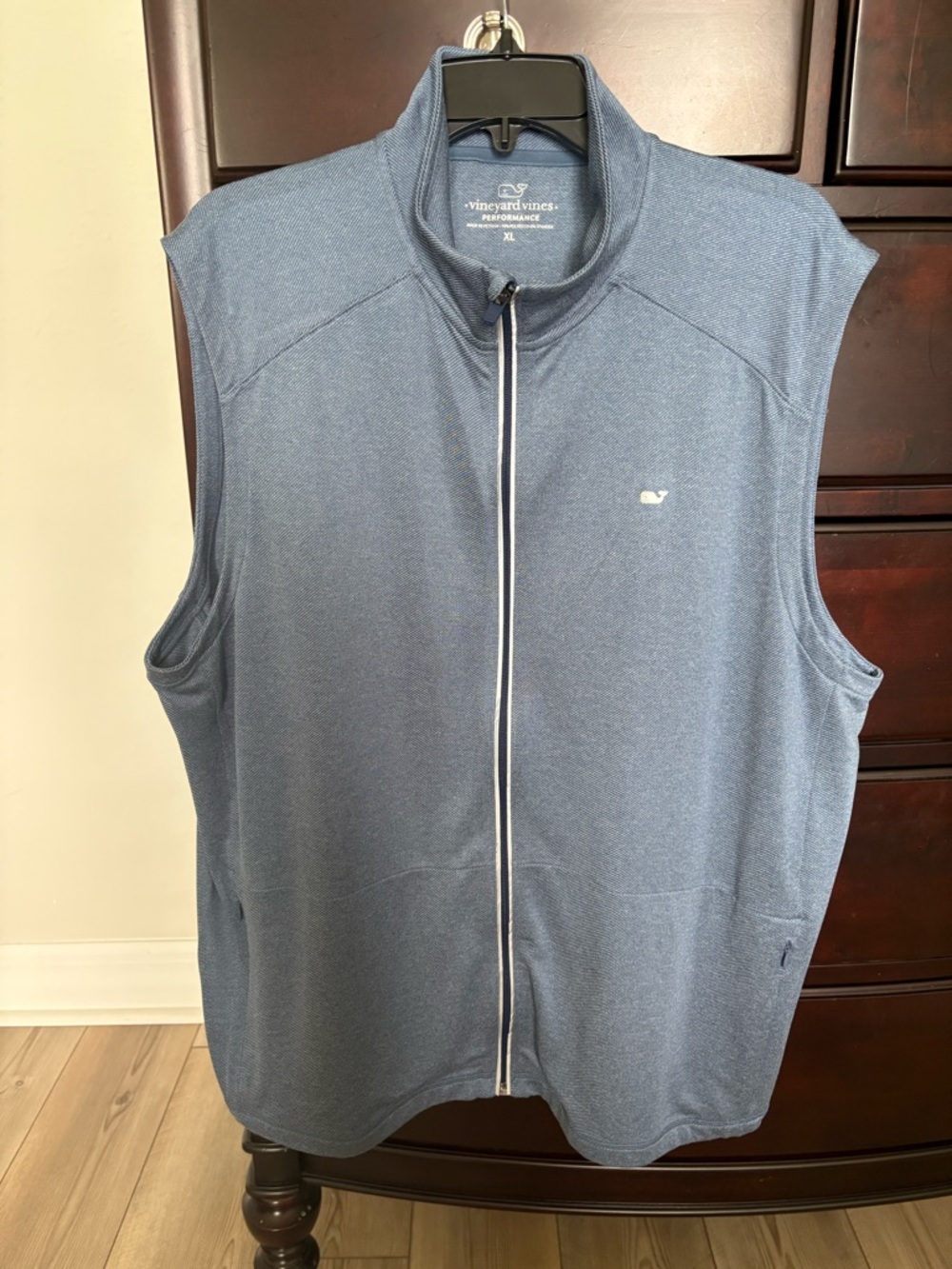Vineyard Vines Men's Blue Performance Zip-Front Vest XL NWT